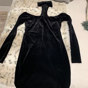 Misguided velour dress small